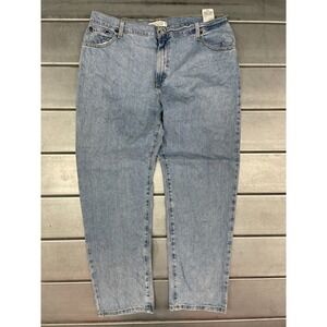 Levis 550 Relaxed Tapered Jeans Womens 18M 37x31 Blue Light Wash Denim